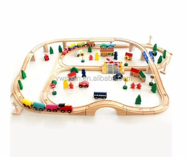 Набор деревянных треков для детей