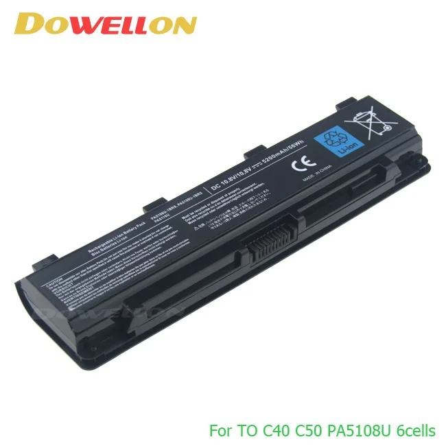 Generic 10.8v 47Wh PA5108U-1BRS Notebook laptop battery for Toshiba Satellite C40 C45 C50 C55T C70 C75T