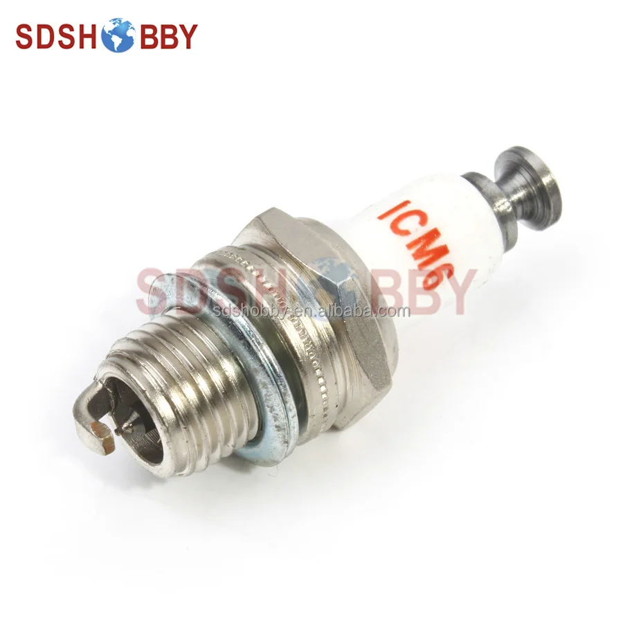 Rcexl CM6-10mm Iridium Spark Plug for Gas/ Petrol Engine DLE30, DLE55, DLE111, DLA56, DLA32, DLA112, EME55
