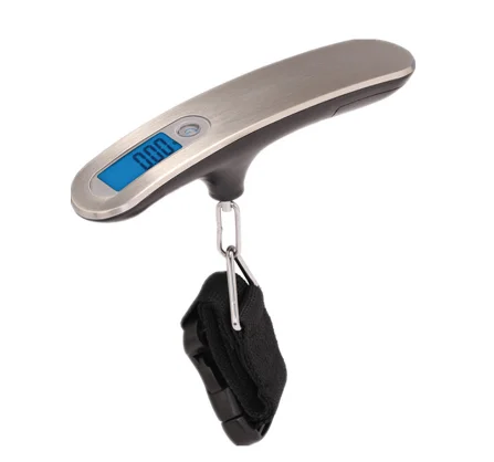 New Design Colorful Painting LCD Backlight 50kg Capacity 20g Division Electronic Luggage Weight Scale Strong Plastic Housing