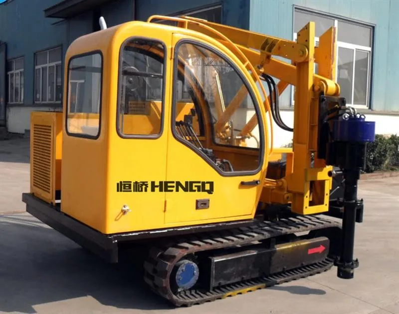 hydraulic auger screw piling machine hydraulic hammer press ground screw pile driving machine