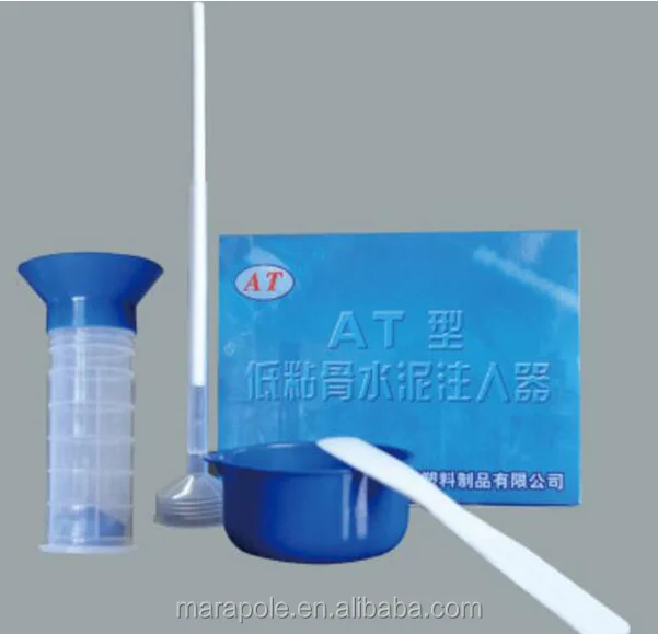 bone cement syringe mixer with injection gun