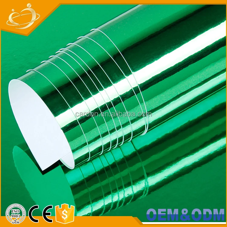 Высокая Прочность Зеленый Цвет Автомобиля Хром Обруч Винила Для Автомобиля