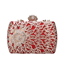 new fashion lady clutch bag latest styles women bling clutch purse factory price rhinestone evening bags