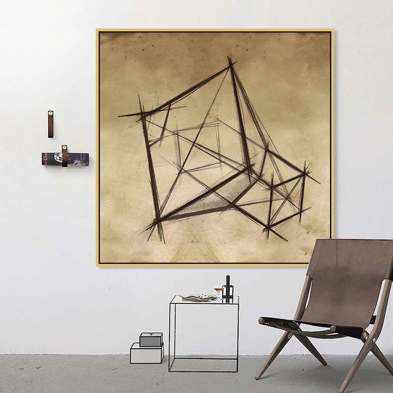 
Abstract Canvas Painting Posters Design Wall Art Pictures for Hotels 