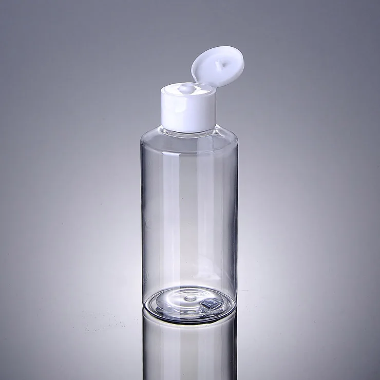 High quality cosmetic toner  bottle 100ml 150ml flip cap pet bottles for face toner bottles packaging