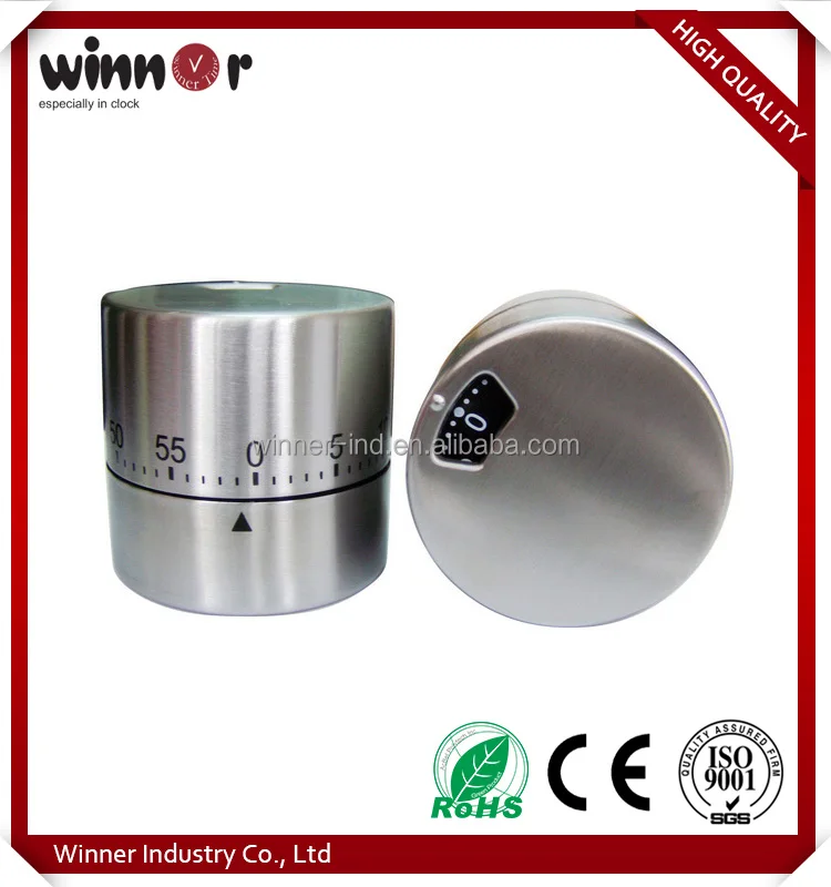 Professional factory supply stainless steel matte finish high quality kitchen timer price