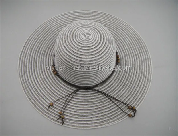 
Custom New Fashion Summer Women Beach Wide Brim Foldable Paper Straw Floppy Ladies Hat <span style=