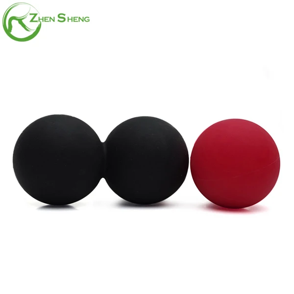 Zhensheng Custom Gym Fitness Multifunction Rubber Peanut Massage Ball