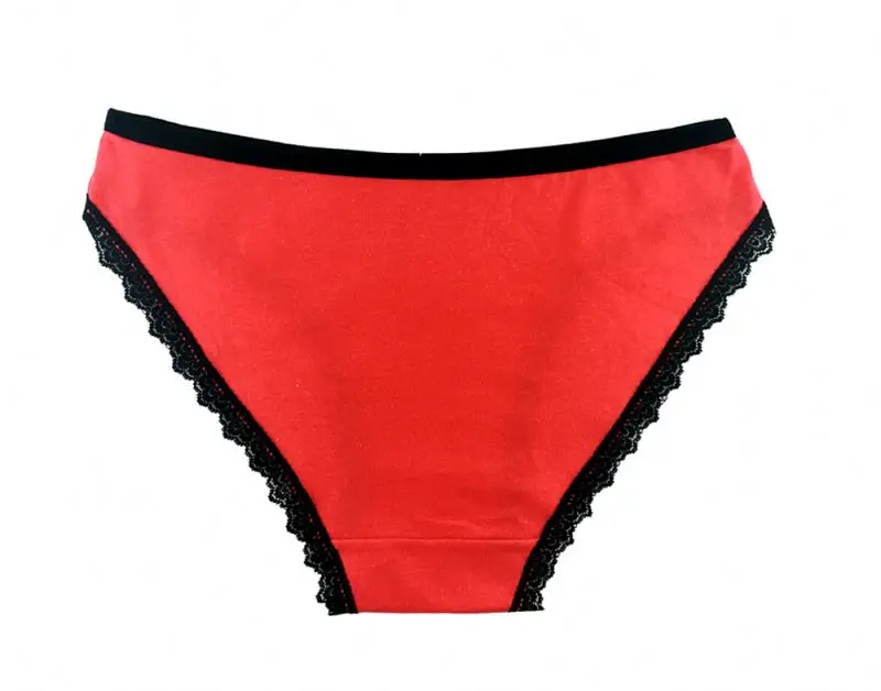 Best price female lace dot printed briefs underwear girls soft breathable panties