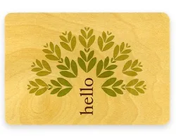 Деревянная поздравительная открытка/Закладка