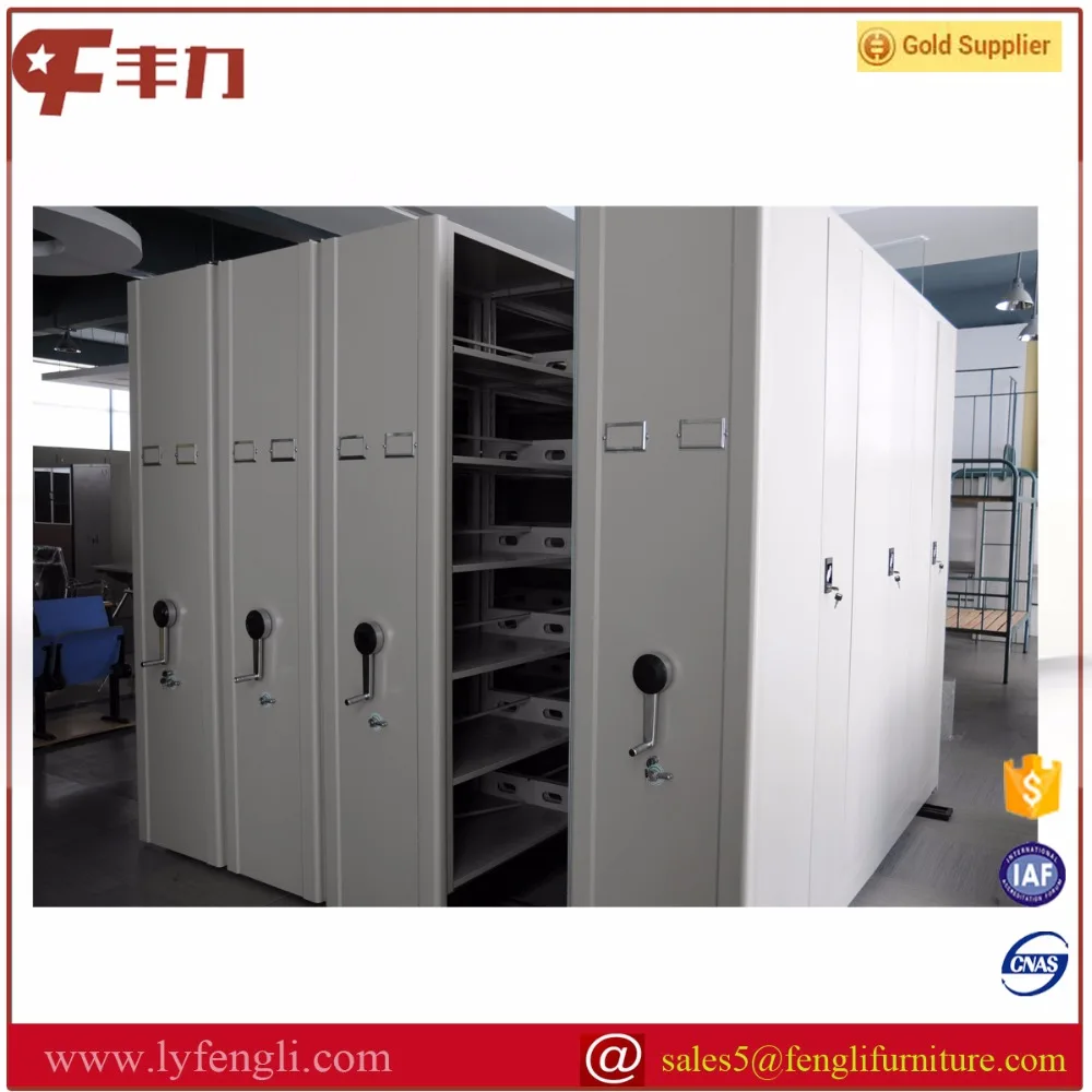Professional Archives Mechanical Mobile Shelving Filing System
