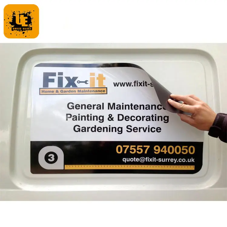 EL glowing stickers on car