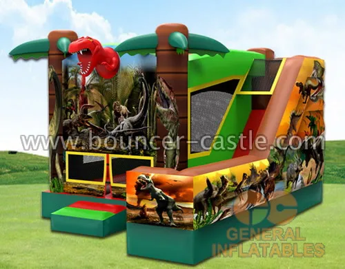 New design inflatable Dinosaur combo bouncer with slide for sale in China inflatable games inflatable castle for party rentals