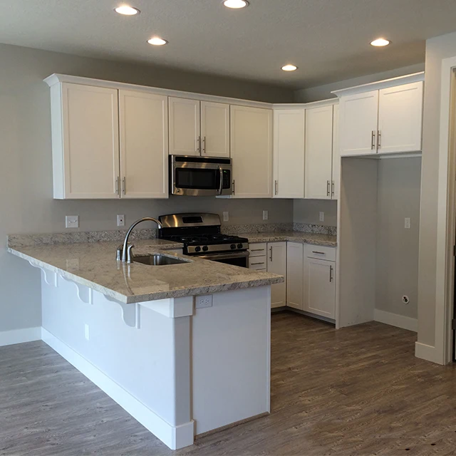 Modern Modular Wholesale White Shaker MDF Kitchen Cabinets Ideas