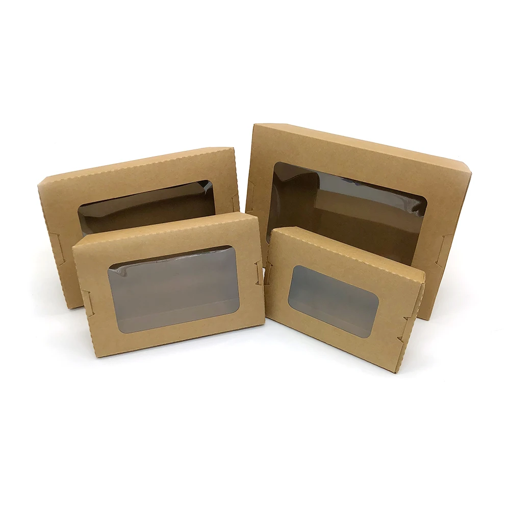 To go Chinese noodle box salad packaging window lunch box