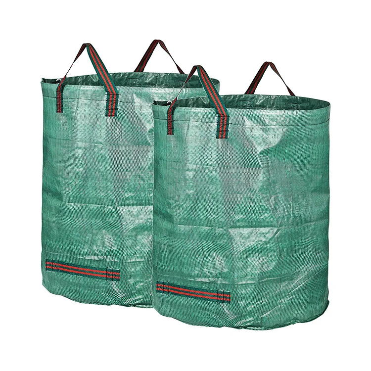 Foldable Two pack Gallons Garden Leaf Waste Bag heavy duty garden bags/trash can