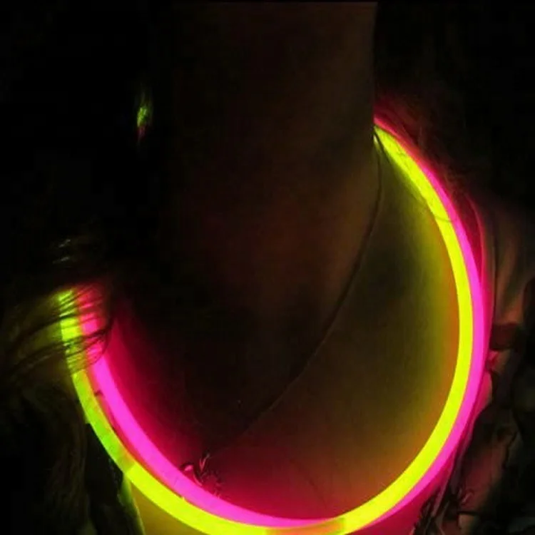 50pcs per tube glow necklace 22 inch glow in the dark necklace glow stick necklace party