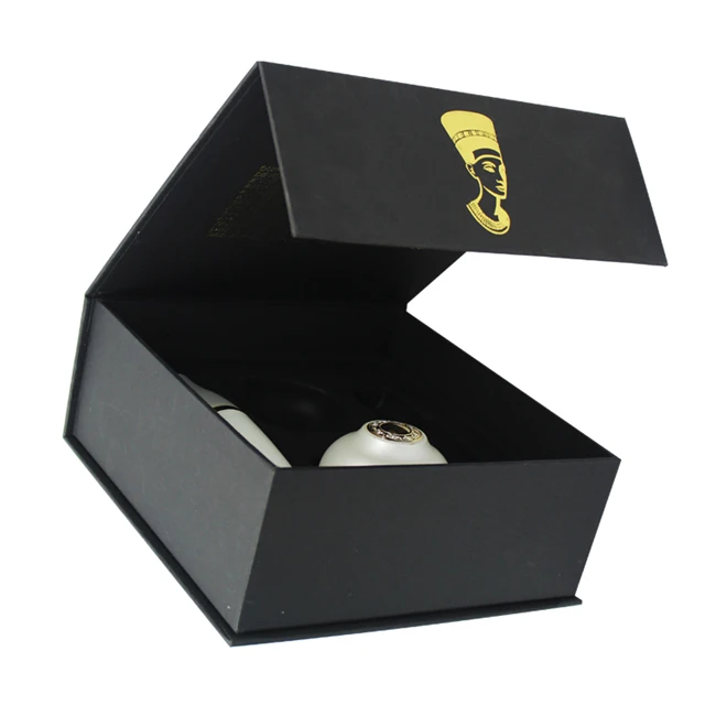 
Cheap Matte Black Cosmetic Gift Set Packaging Flip Top Boxes For Sale 