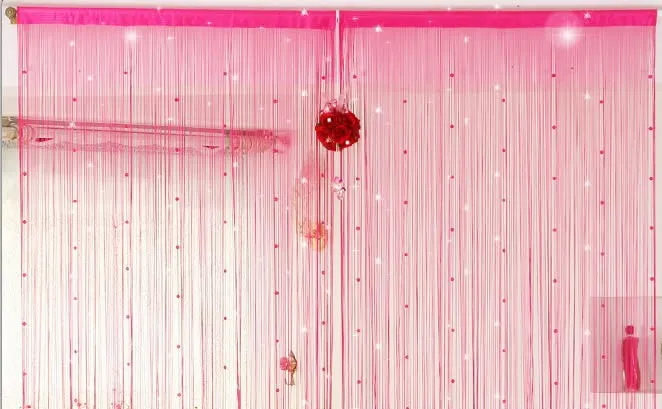 modern window/door/wall decoration string line screen living room curtain