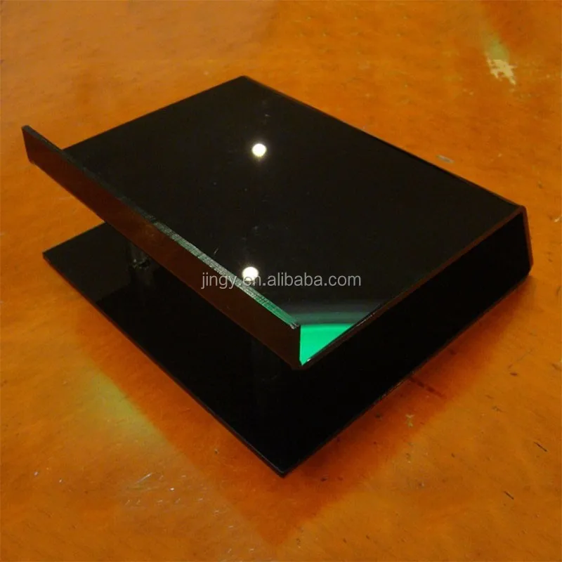 Table counter top pmma plexiglass acrylic audio lens counter display stand for digital products acrylic camera display stand