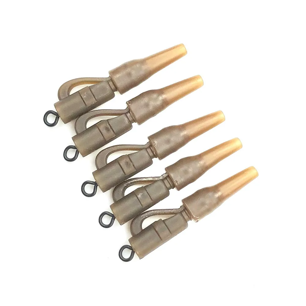 carp fishing accessories safety lead clip with swivel for hair rigs tail rubber end tackle