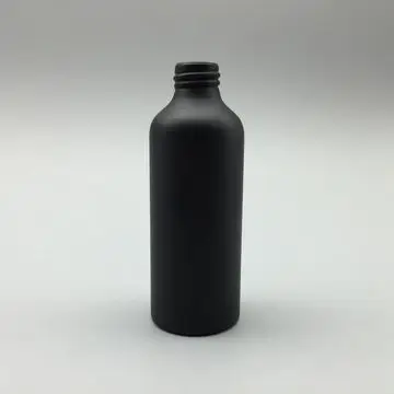 Custom black aluminium perfume bottle container 30 ml with aluminium cap
