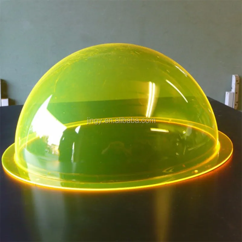 Factory custom round clear pmma plexiglass acrylic hemisphere cover acrylic dome display with base