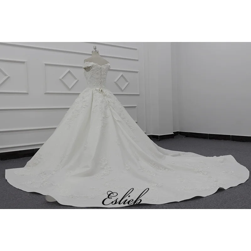 Eslieb Real Picture Ball Gown 2019 Bride Dresses custom size&color vestidos de noiva 3D Flower robe de mariage Wedding Dress