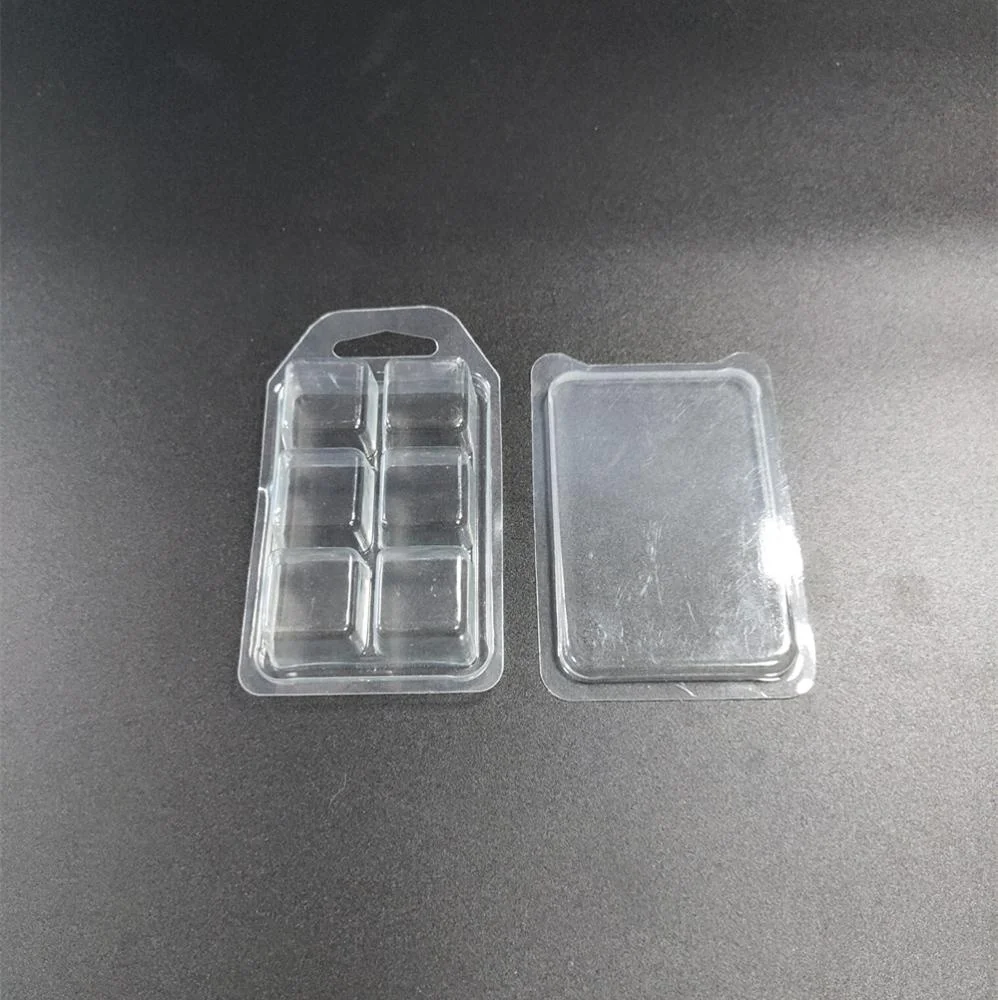 High quality strong cavities for hot wax melts clamshell packaging custom PET clamshell packaging with heart shape cavities