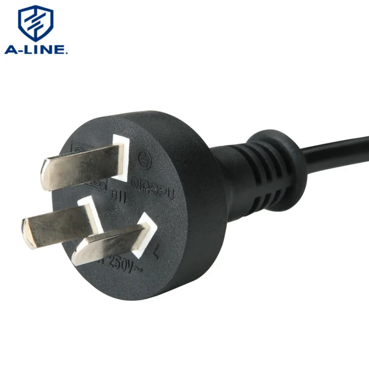 
Durable 10A 250V Argentina 3 Pin AC Power Cord 