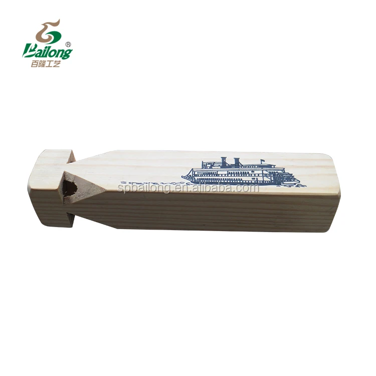 Direct factory custom logo souvenirs and gift set for tourist kids toy wood train whistle