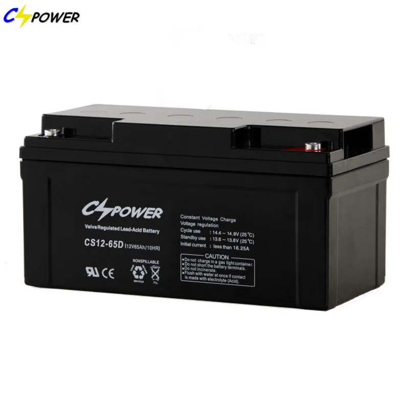Свинцово-кислотный источник бесперебойного питания VRLA AGM Bateria 12 V В 65ah герметичный аккумулятор батарея