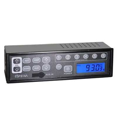 HIDAKA Excavator Radio AM FM with AUX Jack 12v 24v M99 1din Excavator radio