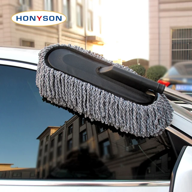 Auto Wax Brush Rotating Foldable Car Cleaning Mop Car Duster