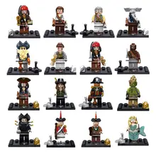 Single Sale New type Pirates of the Caribbean building blocks sets action minifigures bricks toy for children lego compatible