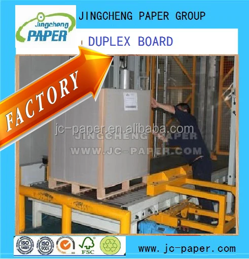 white duplex board paper grey back GD2 paper 180-500gsm