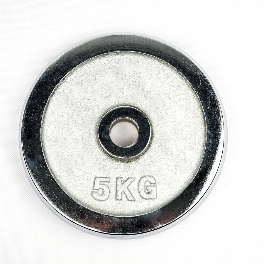 Commercial gym equipment adjustable chrome dumbbell plates