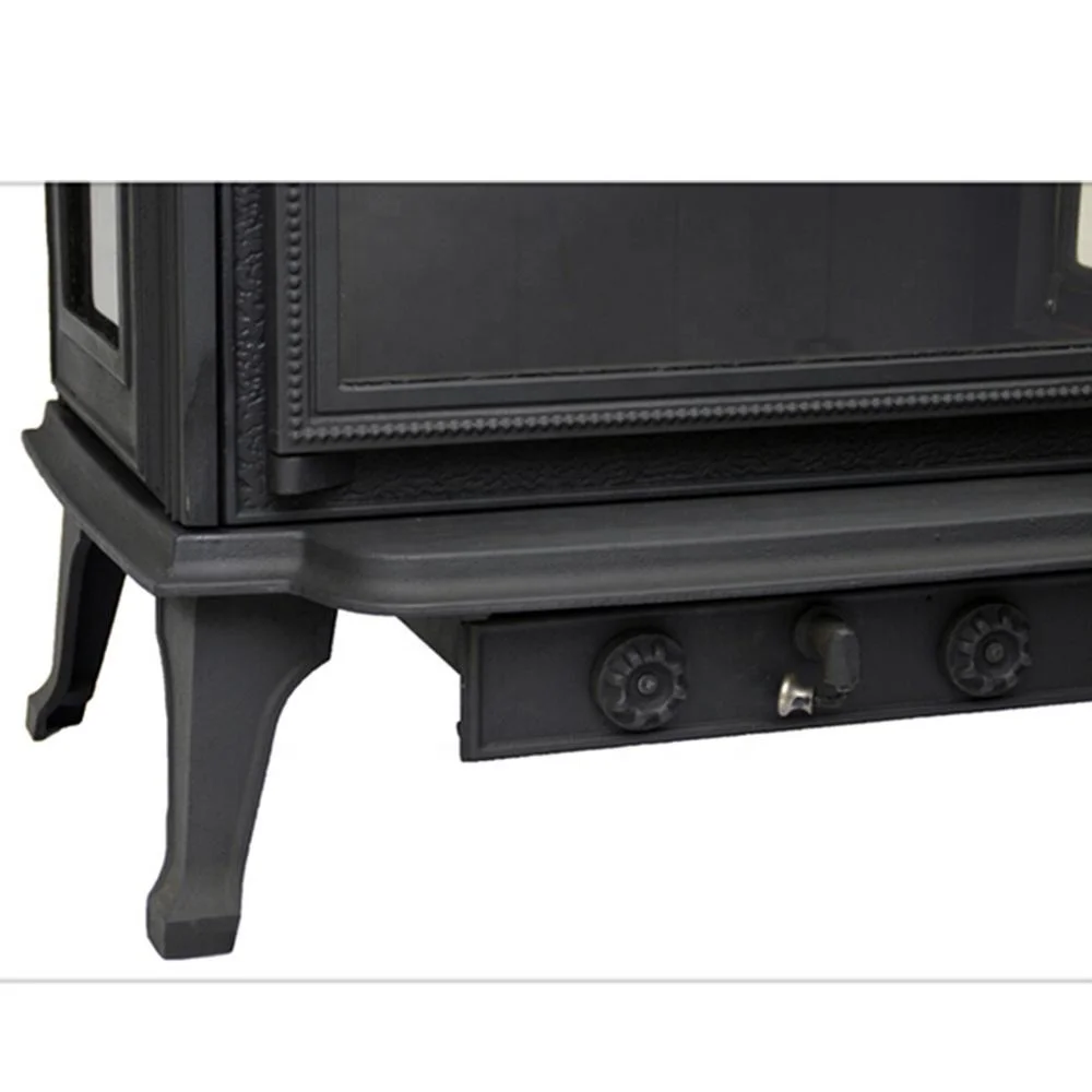 cast iron stove with side window BSC324-1