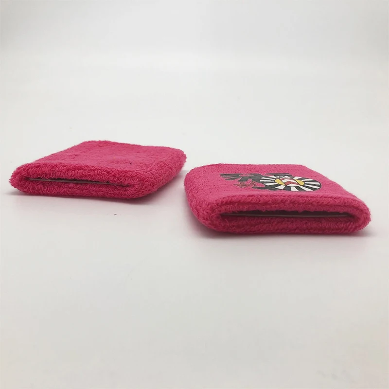 
Wholesale Athletic Custom Design Cute Best Cotton Orange Zipper Wristband 