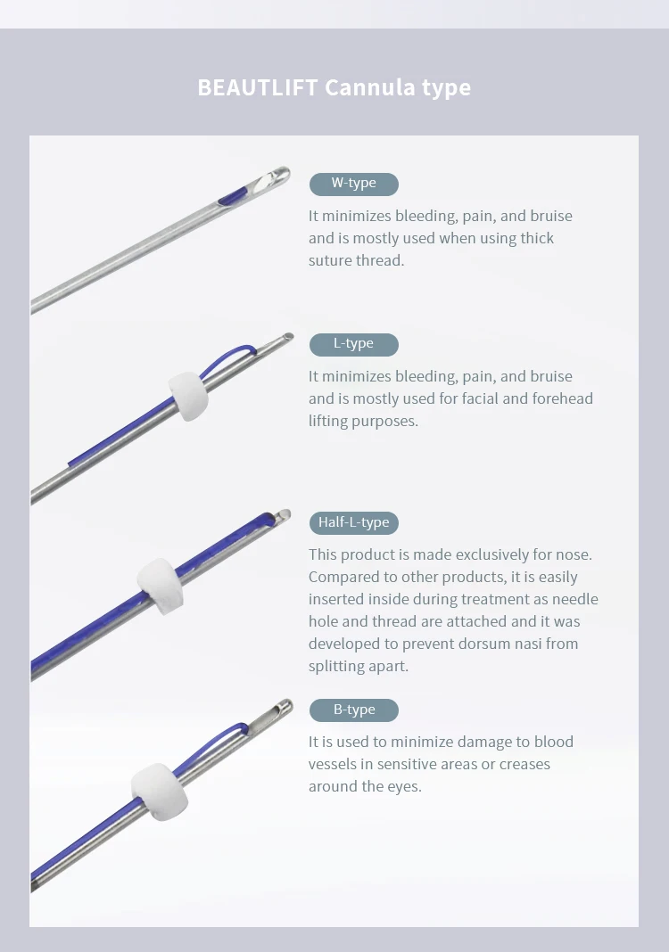 Beautlift Facial Wire PDO Cog Thread Lift PCL Double Long COG Barb