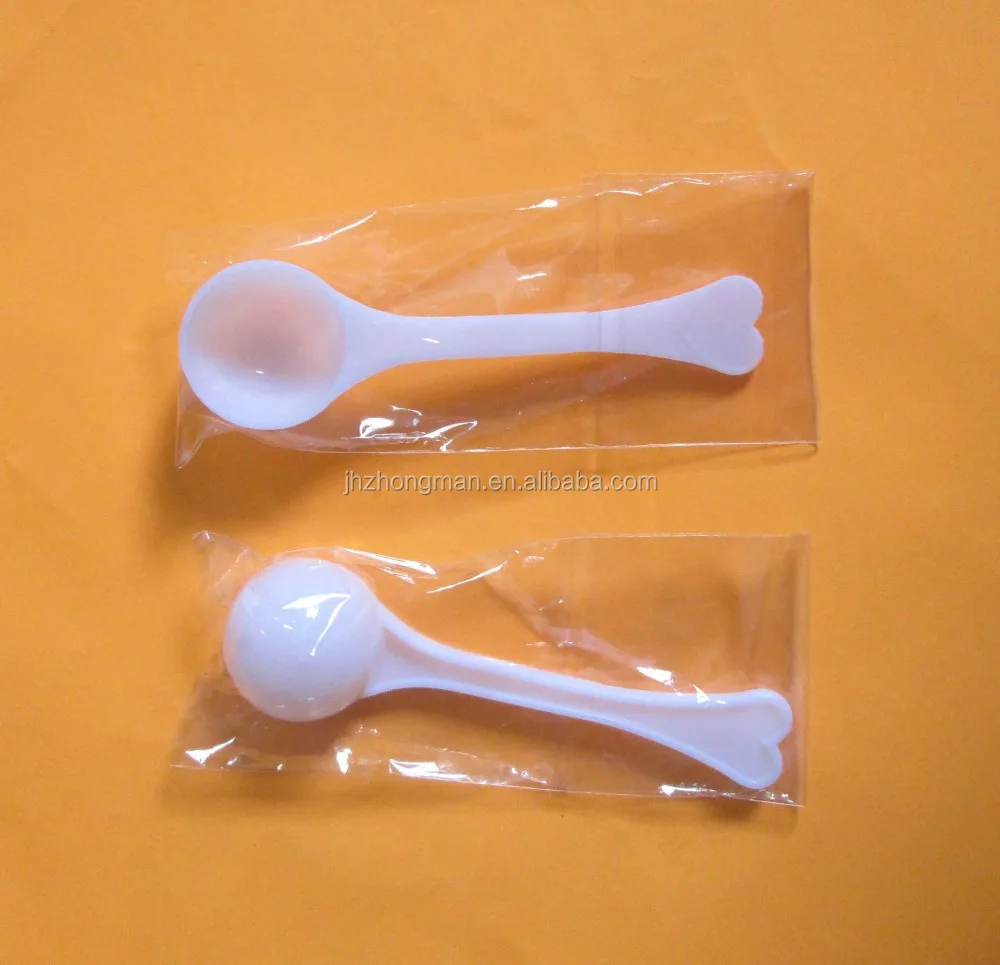 can custom logo Environmental protection disposable 3g plastic powder measuring spoon