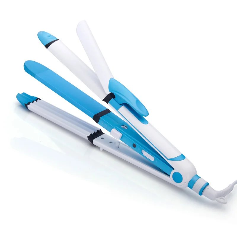 
WOW ST3303 straightener and curler 2 in 1 flat iron Ceramic electric Hair straightener Curling 