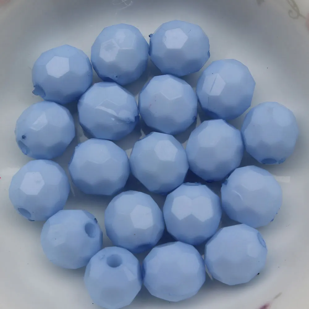 Wholesale Mixed Bubblegum Color Acrylic Faceted Round Beads 4mm To 20mm Disco Ball Beads