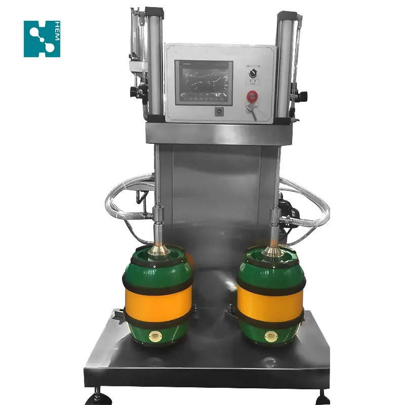 High quality double-head beer keg filler beer filling machine for microbrewery