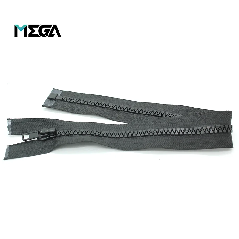 Wholesale high quality open end zipper custom plastic zipper resin corn teeth zipper for clothes