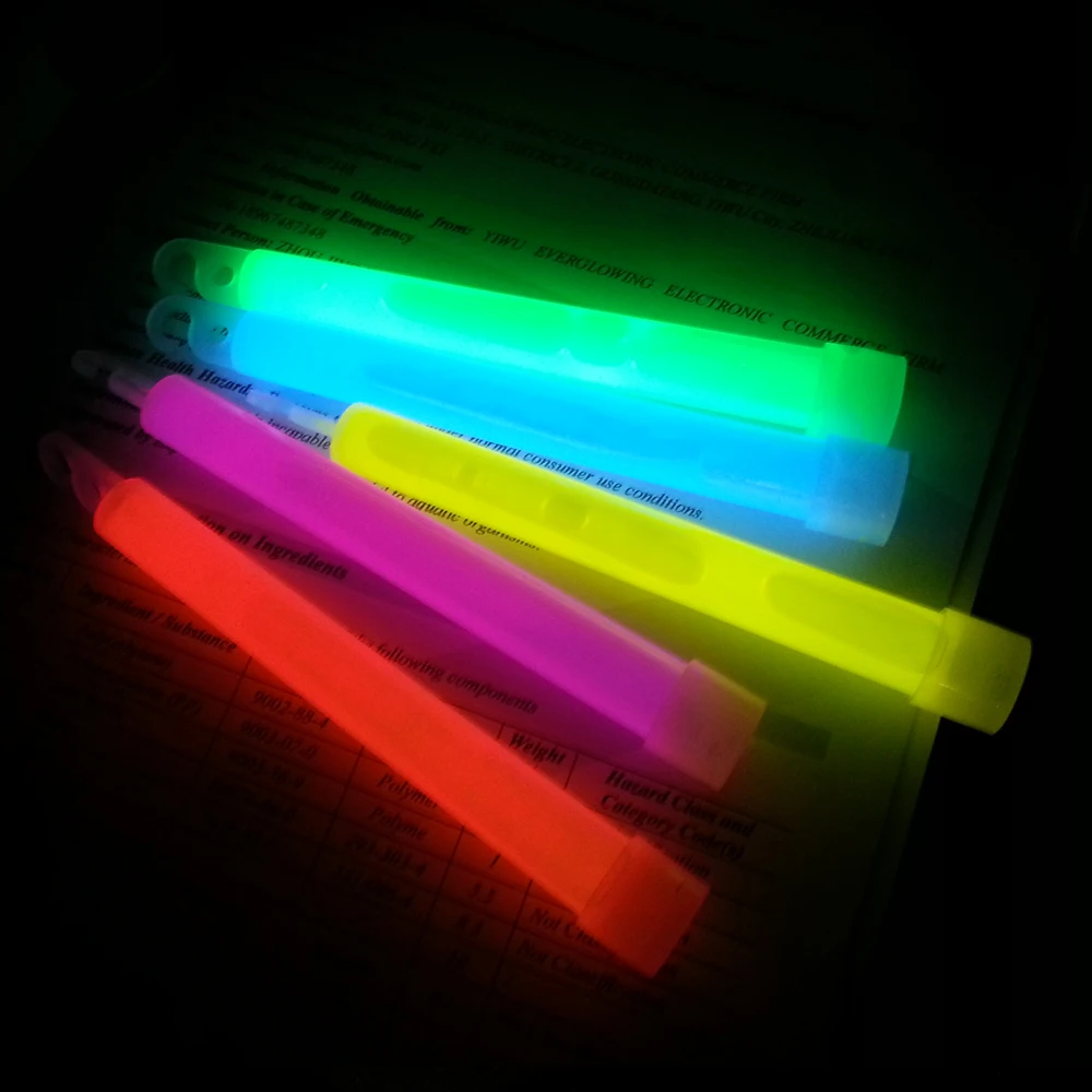 Chemical liquid glow stick for lighting emergency glow stick 15*150mm light sticks