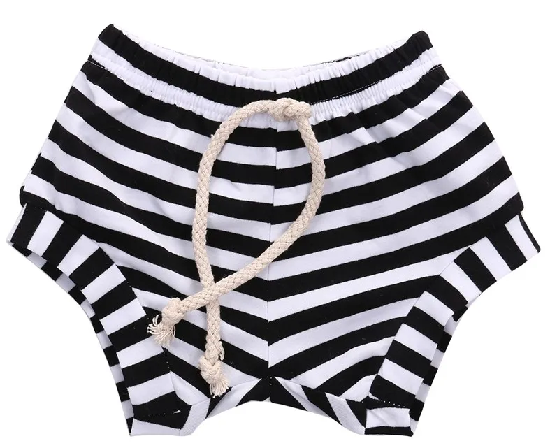
Lovely Newborn Bebes Bottoms Bloomers Cotton Yarn dyed stripes toddler wide leg shorts 