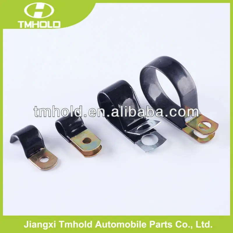 Пропускная способность 16 мм оцинкованные стальные крепежные трубные зажимы/P-образные зажимы для дихроматного покрытия