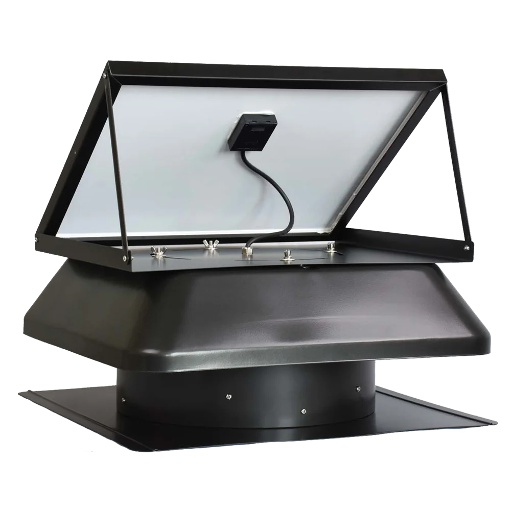 14 inch DC solar attic exhaust fan solar powered auto cool fan adjustable fresh air vent